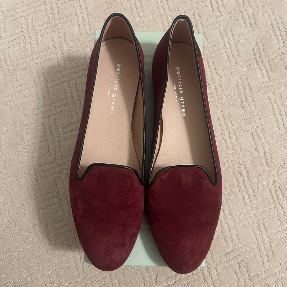 Patricia Green Suede Flats